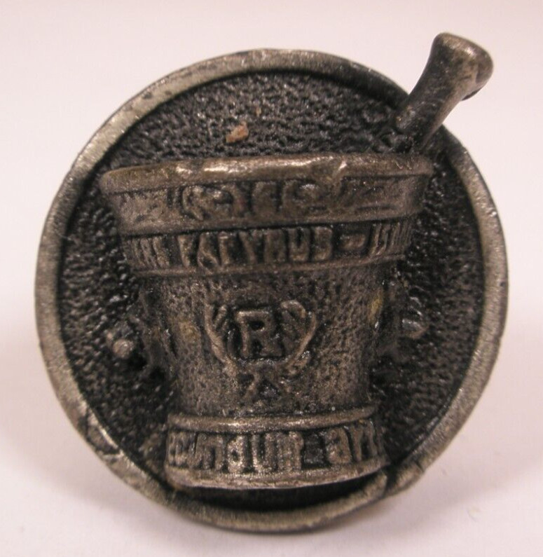 Mortar & Pestle RX Pharmacist SINGLE Vintage Cuff Link replace lost/broken zc46