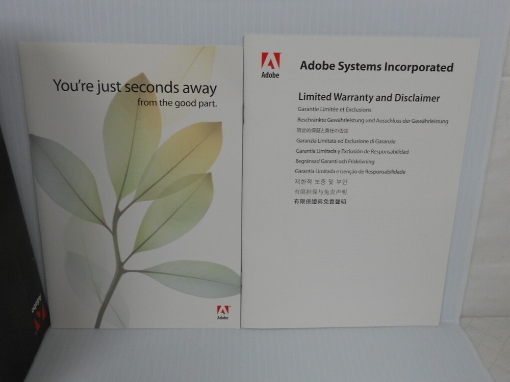 Adobe Creative Suite 2 Premium STUDIO 8 Web Bundle Windows Manuals Training Disc