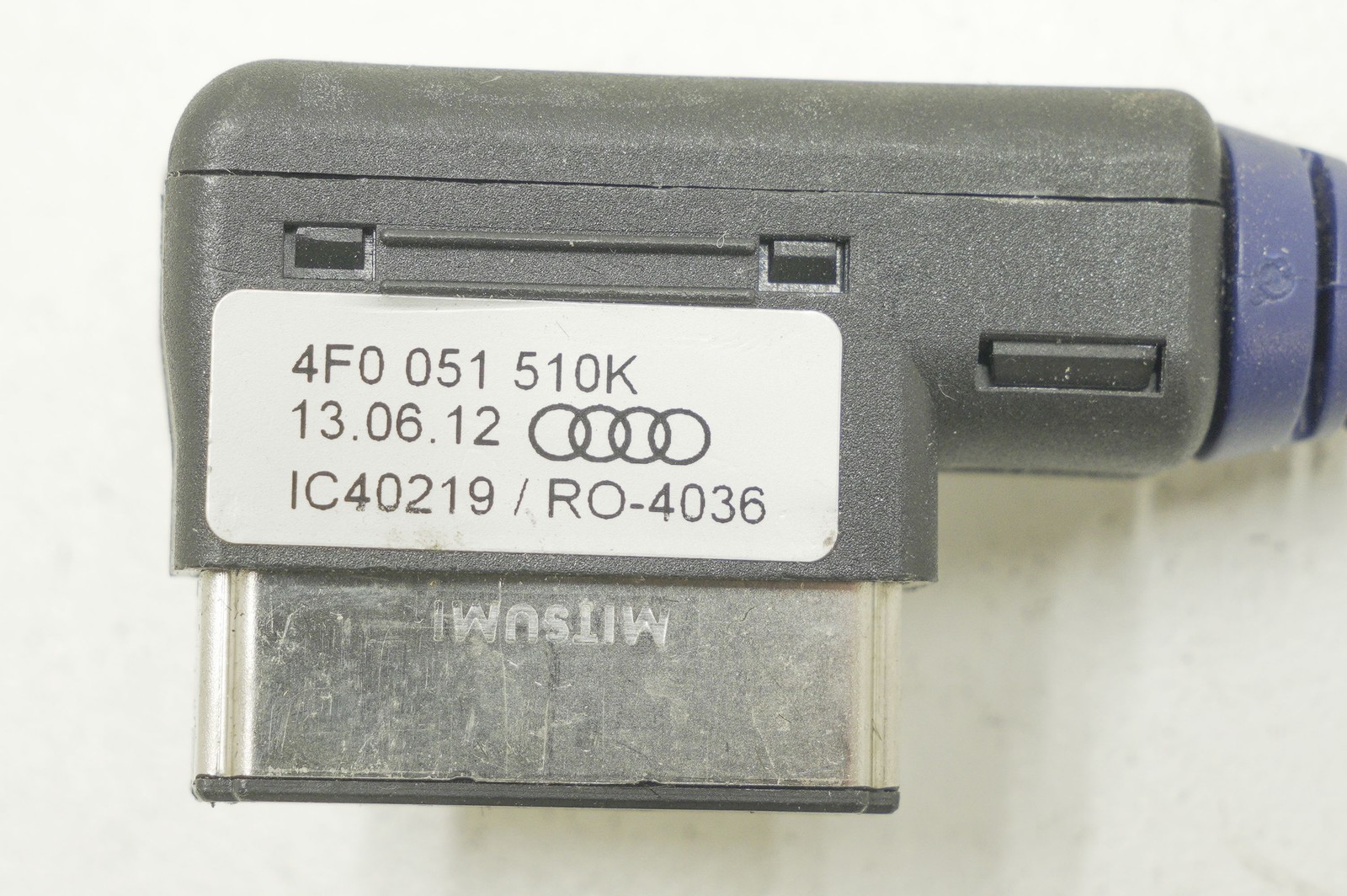 2008-2015 AUDI Ipod Iphone MMI Cable OEM #4F0051510K