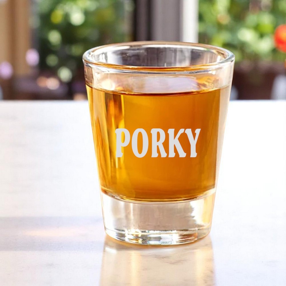 2oz Porky Shot Glass