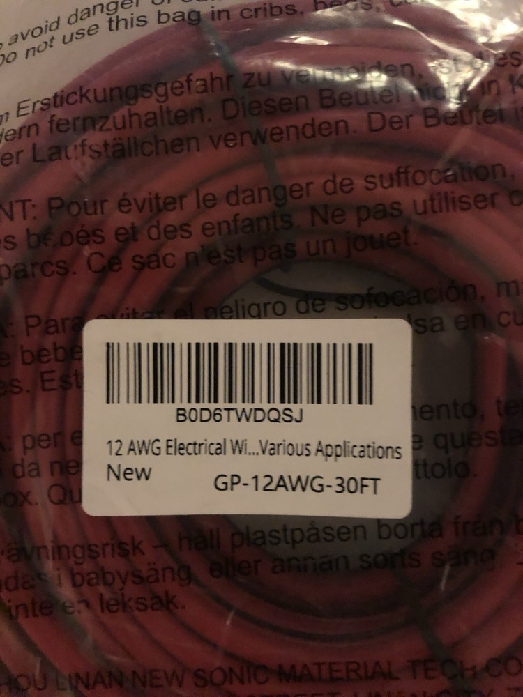 G-PLUG 12 AWG Electrical Wire – 30ft