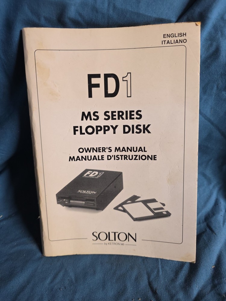 Owner's Manual ~ Technics Digital Disk Recorder model sy-FD1