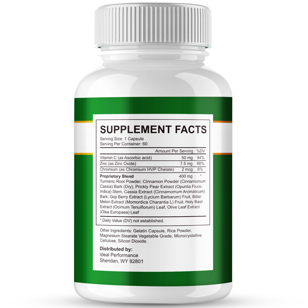 Insuleaf Capsules, Official Insuleaf Support Supplement Pills (1 Pack)