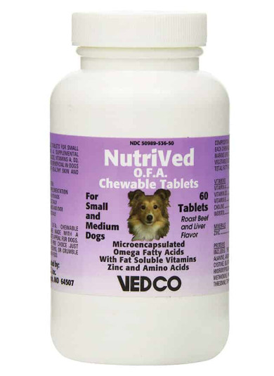 Nutrived OFA Chewable Tablets for Small & Medium Dogs 60ct