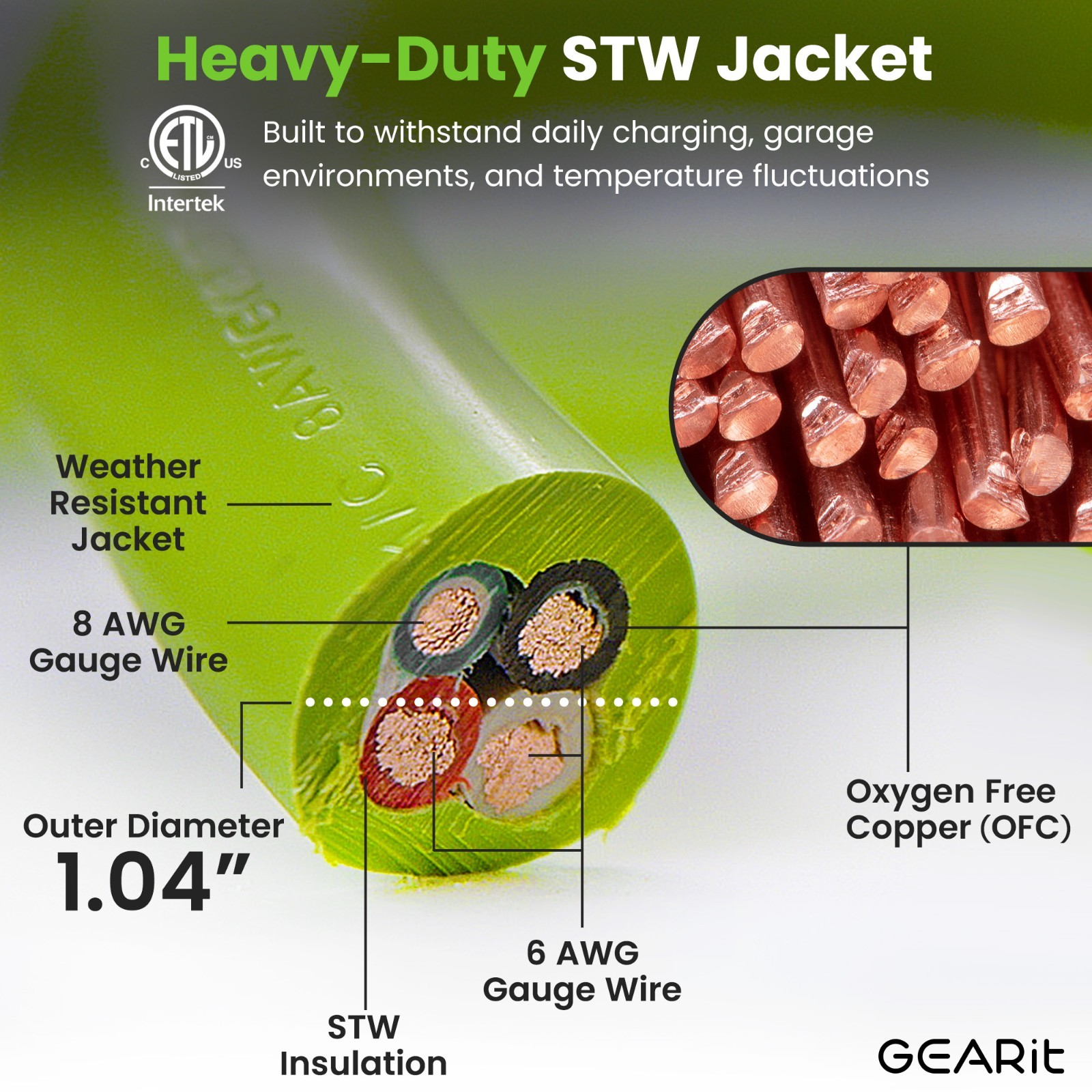 50 Amp 50 Foot RV/EV Extension Cord NEMA 14-50P/R Heavy Duty Extension Opened Bx