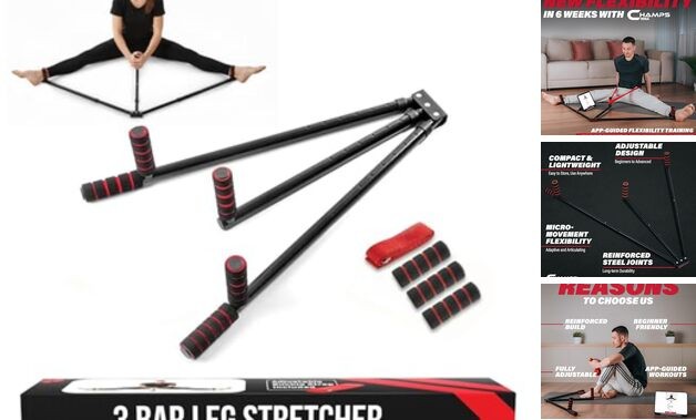 Split Machine for Flexibility with Trainer APP – Adjustable 3 Bar Leg