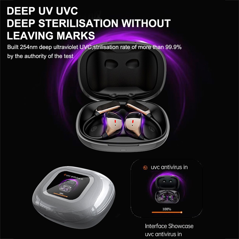 144+ Language Translator Earbuds Bluetooth Two-Way Real Time Smart Translation~