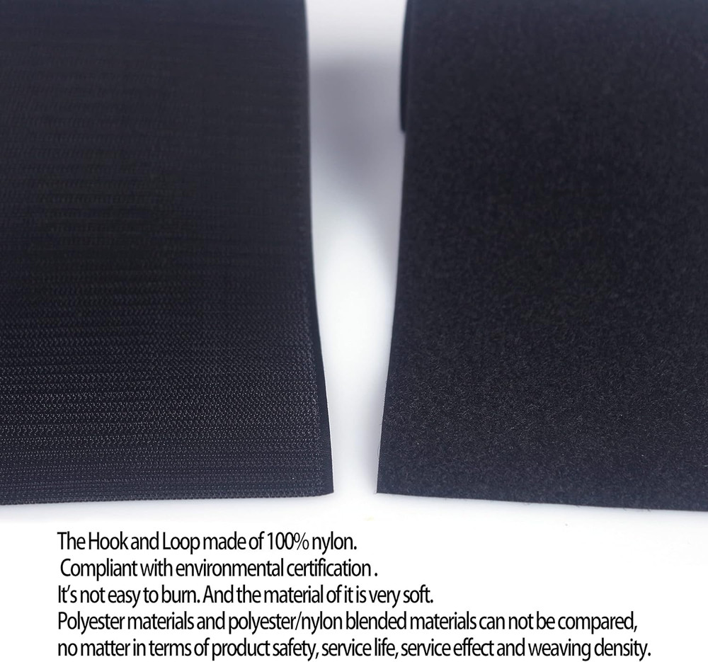 3 Inches Width 1.5 Yards Length | Self-Adhesive Hook and Loop Style Sheets | Sup