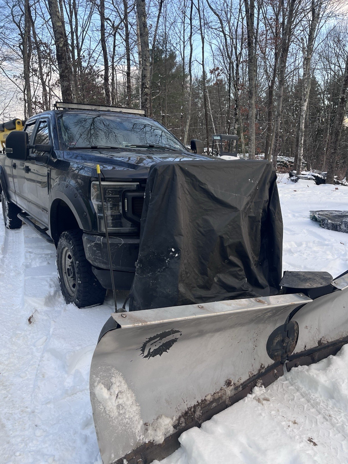 Plow Hydraulics Cover - Straps to Mounting Pins - Universal Fit - Free Shipping