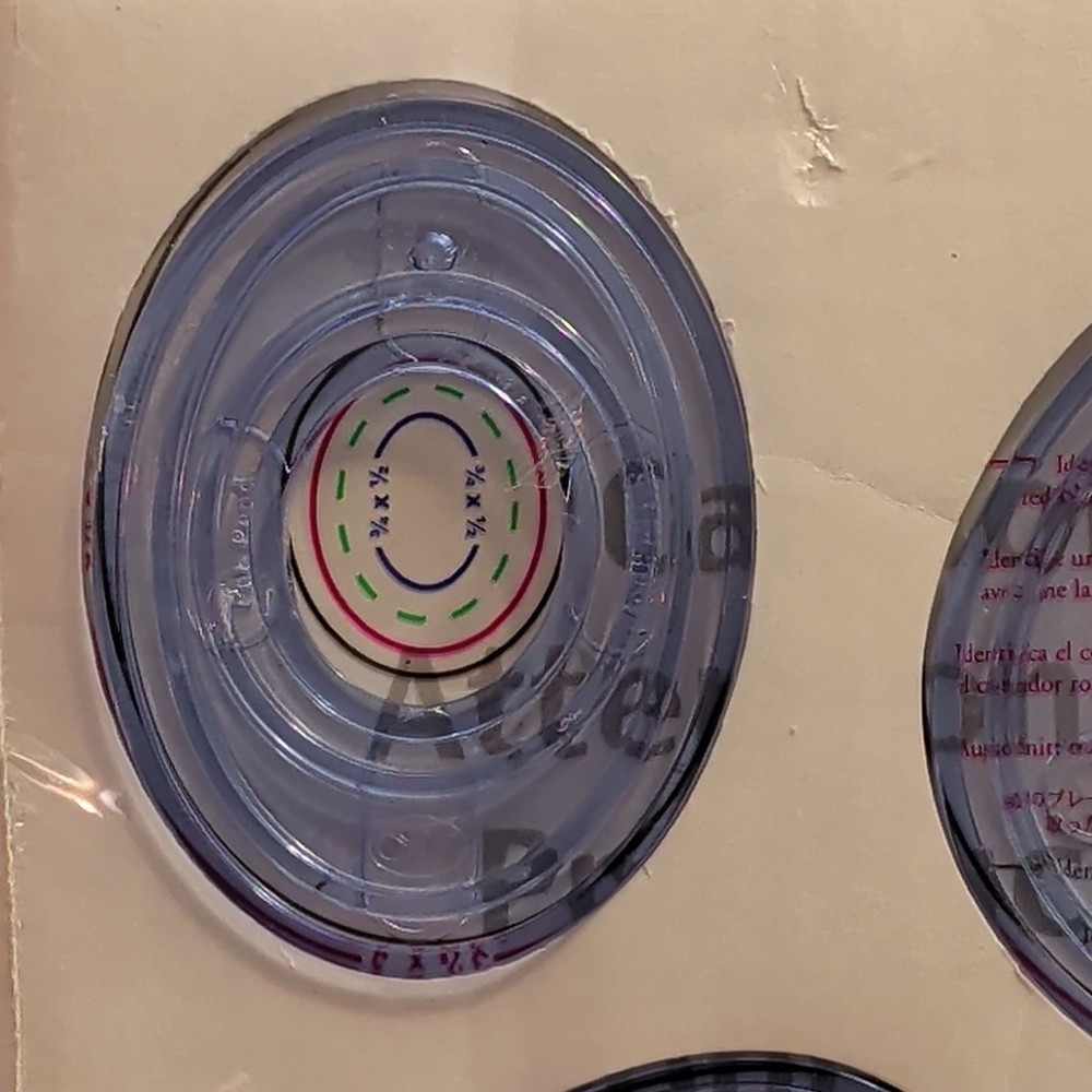 Creative Memories Custom Cutting System 4 Oval Patterns A33 Template Set SEALED