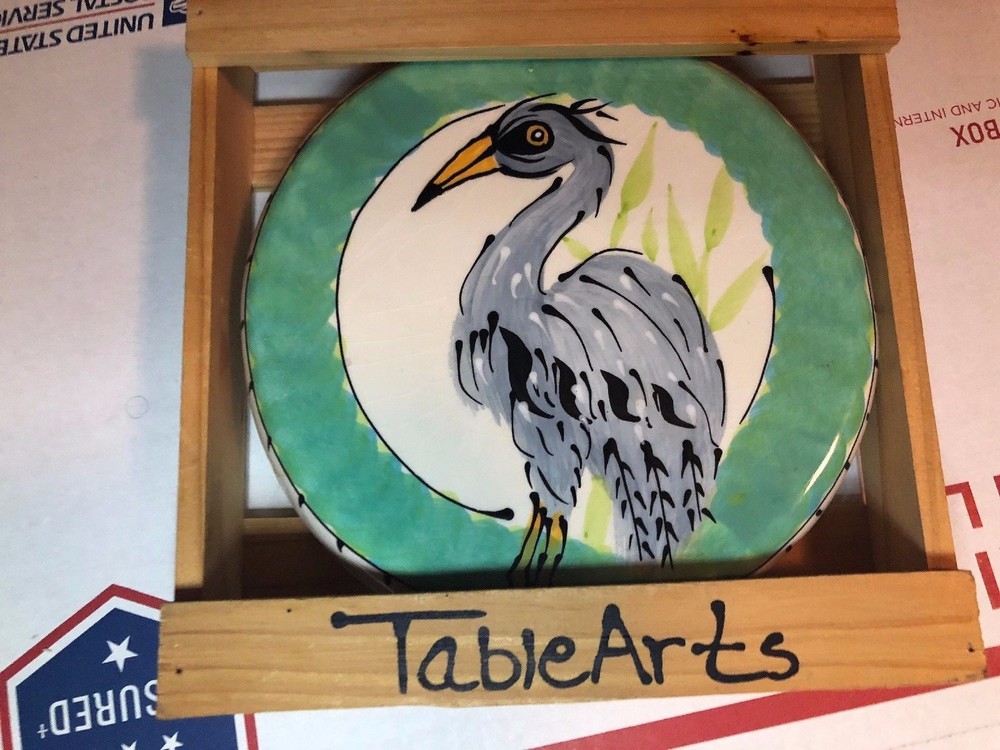 Debra Durrer Handpainted Bird Table Arts