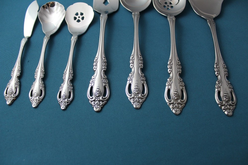 Oneida Community BRAHMS Serving (7pc Set) Tablespoon Fork Casserole Stainless