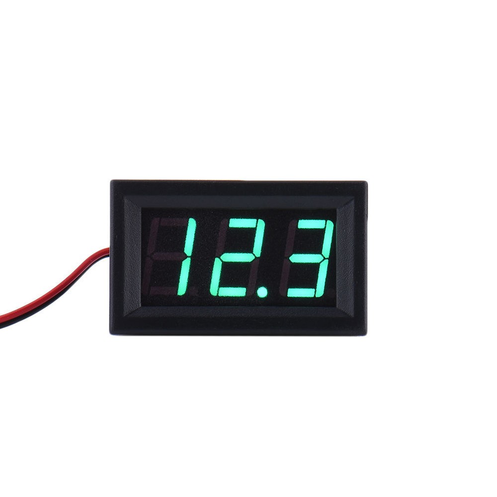 4.5-30V DC Two-Wire 0.56" Red Green Blue Panel Mount Digital Voltage Voltmeter