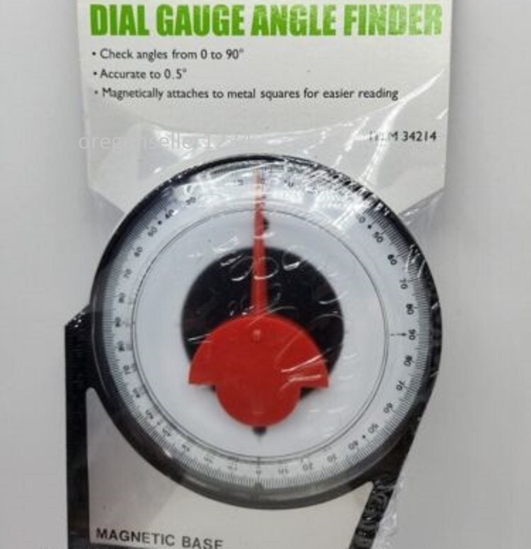 BRAND NEW Magnetic Base Angle Finder with Conversion Chart Polycast