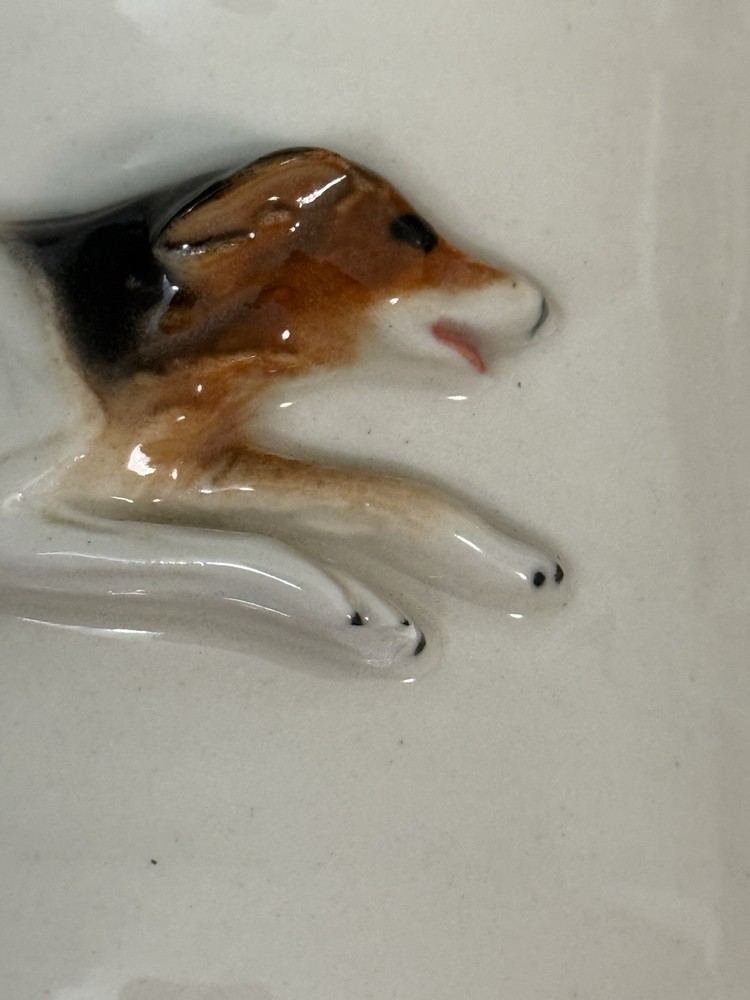 VTG Fox And Hound Vase! Foxfield 1983