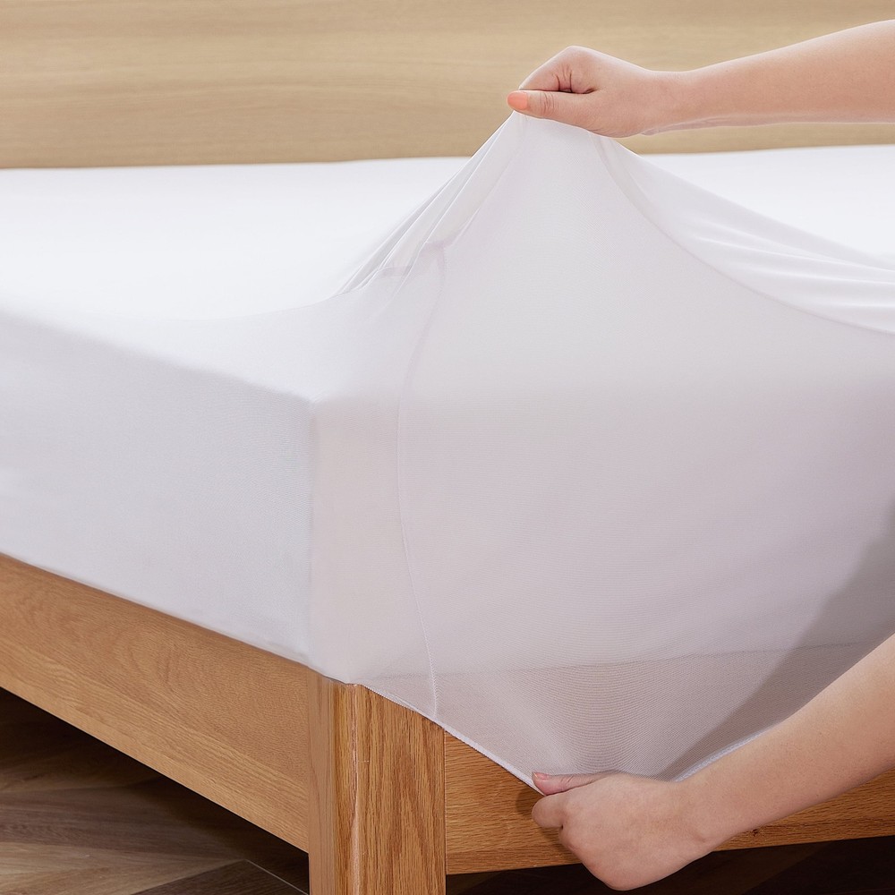 Cooling Waterproof Fitted Mattress Protector King
