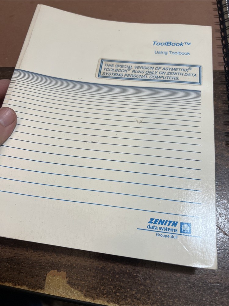 Zenith Z-386 Manual Guide Toolbox Data Systems Ms-dos Shell Lot 1990