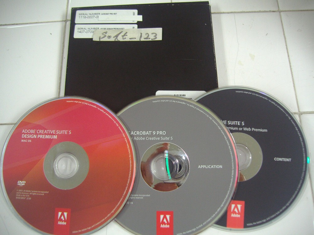 Adobe Creative Suite 5 CS5 Design Premium For MAC OS Full Retail DVD Version