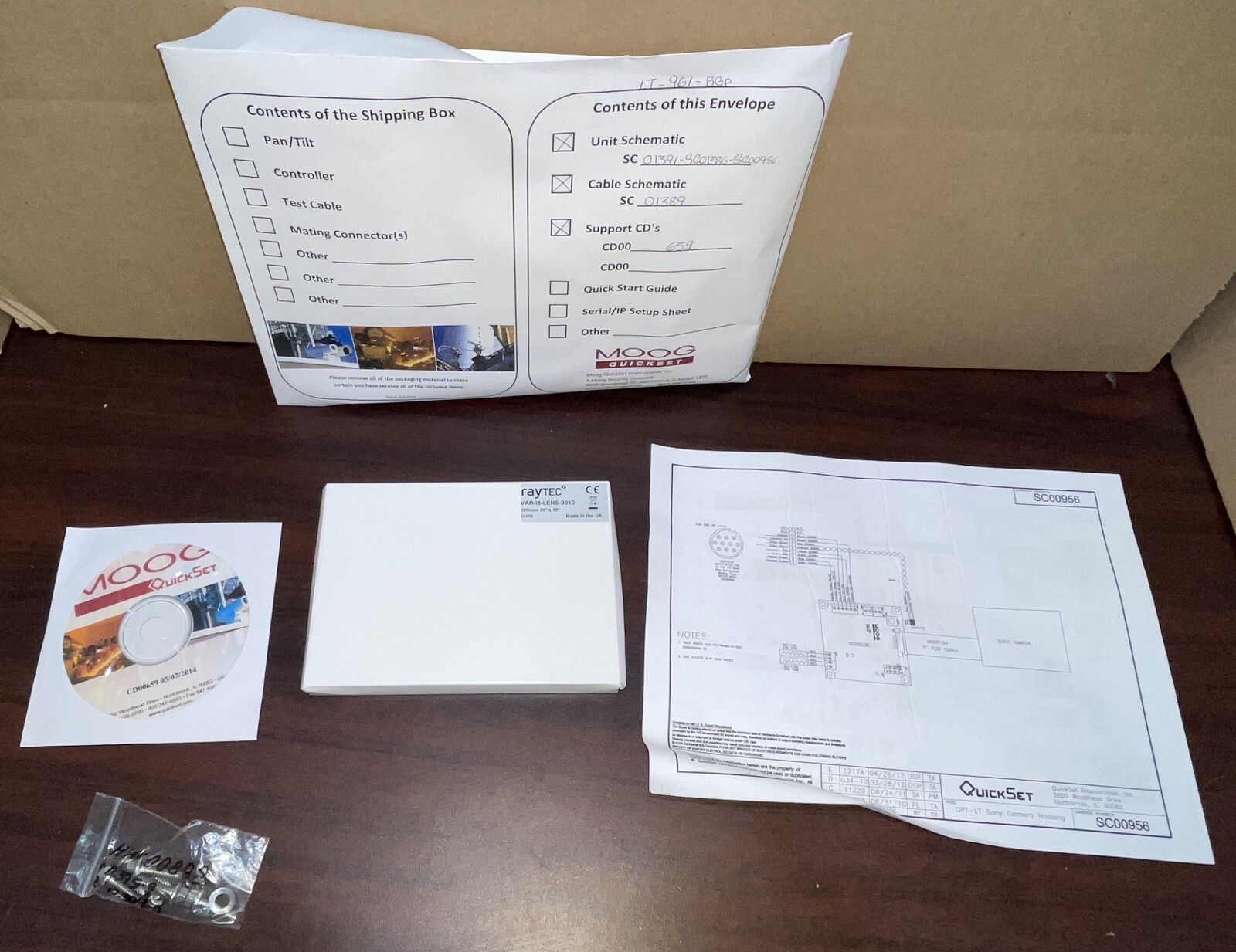 Moog Quickset GeminEye PTZ 28X zoom camera system & illuminator & cables