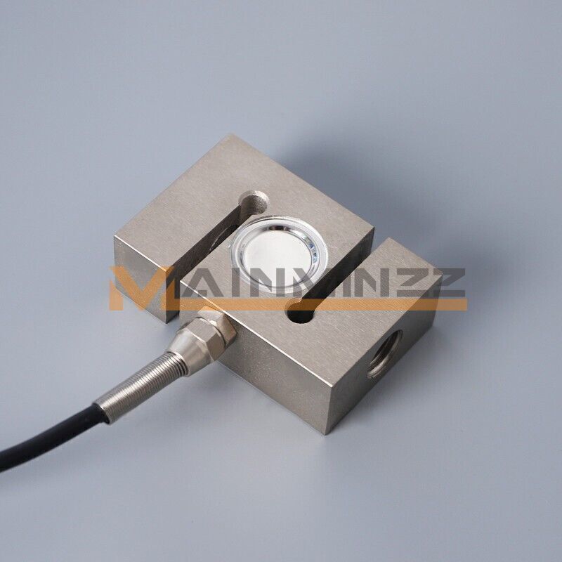 1x Load Cell Force Measuring Pull and Pess S-type Pressure Sensor with Indicator