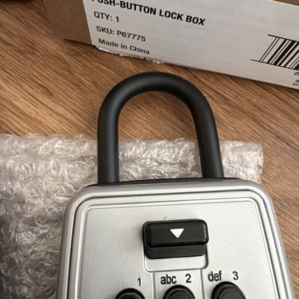 2 Master Lock Outdoor Key Lock Box Black Push Button Wall Mount Key Safe Storage