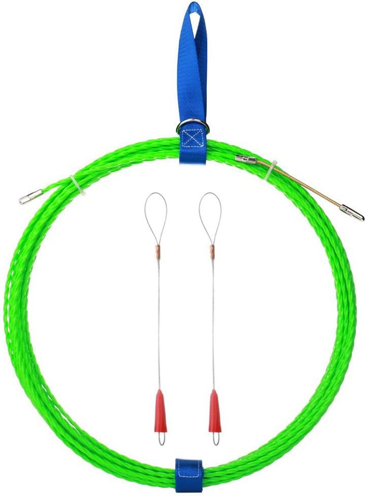 Fish Tape Wire Puller through Wall Wire Threader Fish plus Fish Cable Fastener w