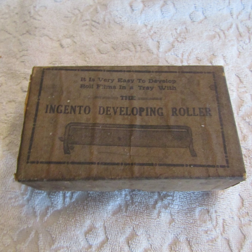 Vintage Ink Roller B&J INGENTO for Developing in Tray with Glass Roller NOS