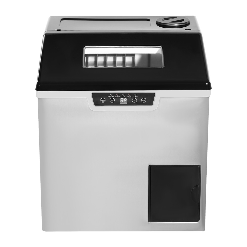 2 in 1 Ice Cube Maker, Smart LCD Crushed Ice & Ice Cube Maker Fast Ice Making