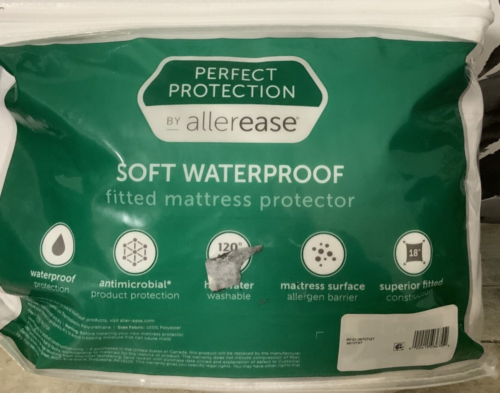 ⚡️Perfect Protection Allerease Waterproof Fitted Matress Protector - Twin