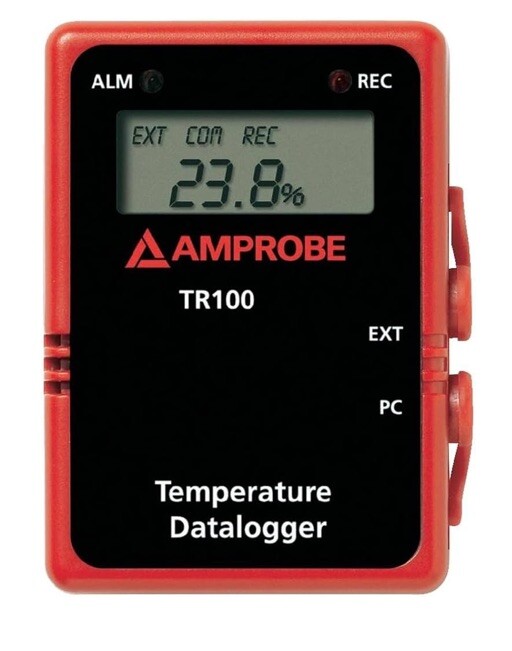 Amprobe Tr100-A Data Logger,Temperature,-40 To 185 F