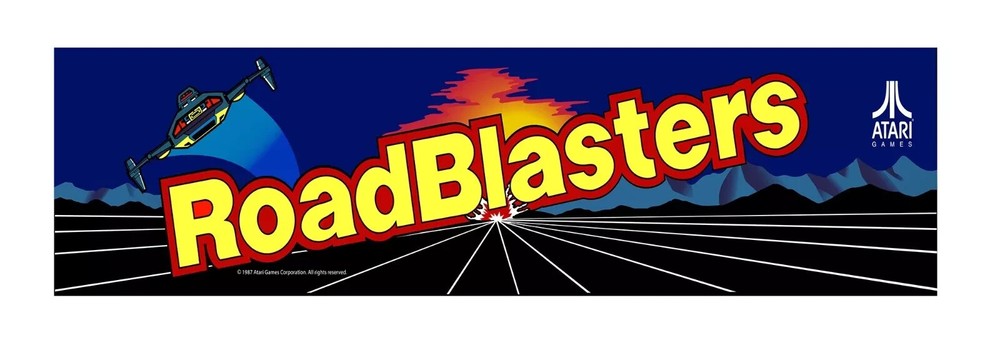 RoadBlasters Arcade Marquee/Sign (Arcade1Up 17.75" x 5")