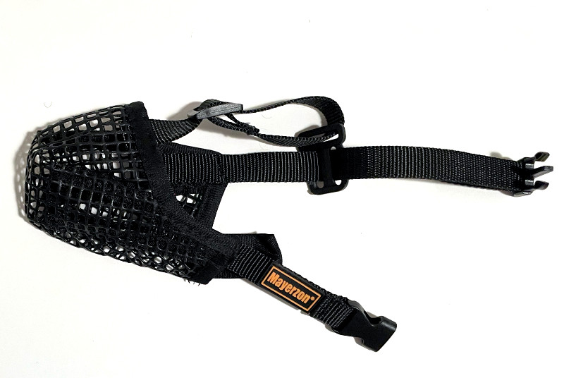 Mayerzon Dog Muzzle, Mesh Muzzle for XSmall Dog, Covered Mouth Guard Adjustable