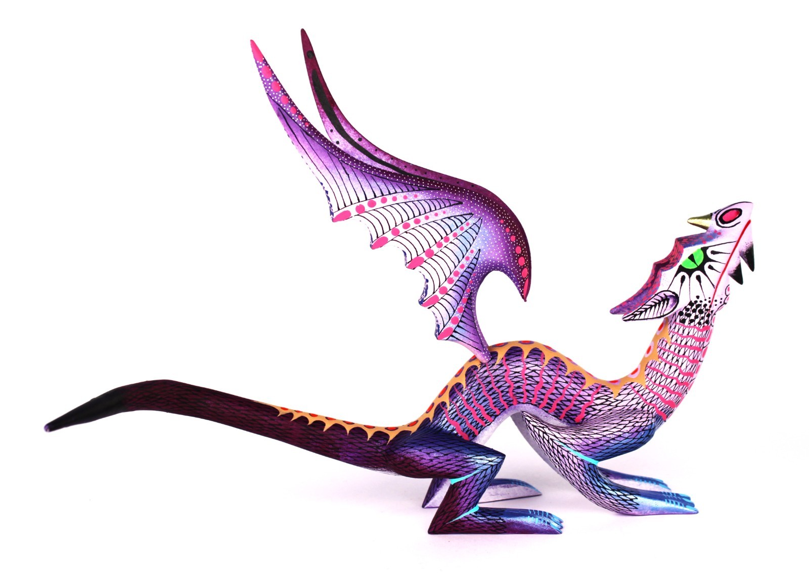 Oaxacan Wood Carving David Blas Mystical Dragon Oaxaca Mexican Folk Art Alebrije