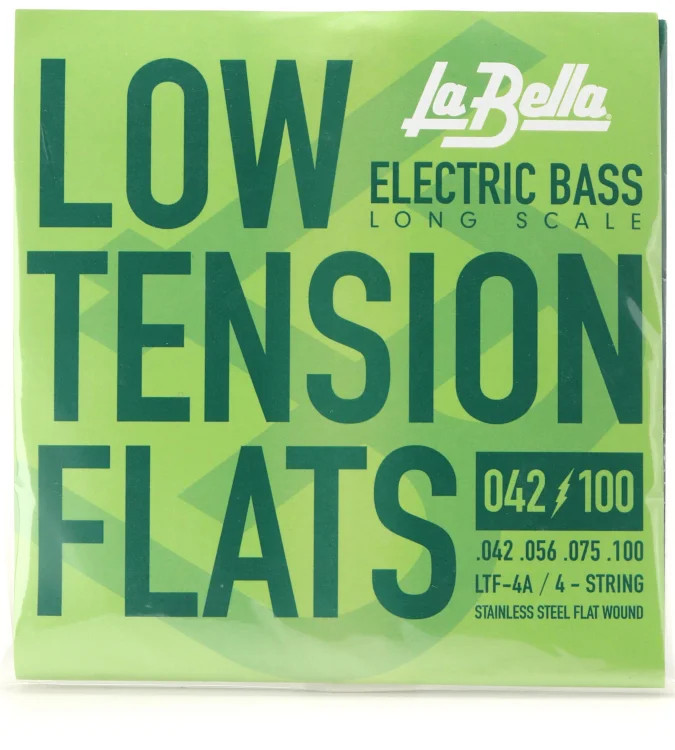 La Bella LTF-4A Low Tension Flexible Flats Bass Strings - 4-string
