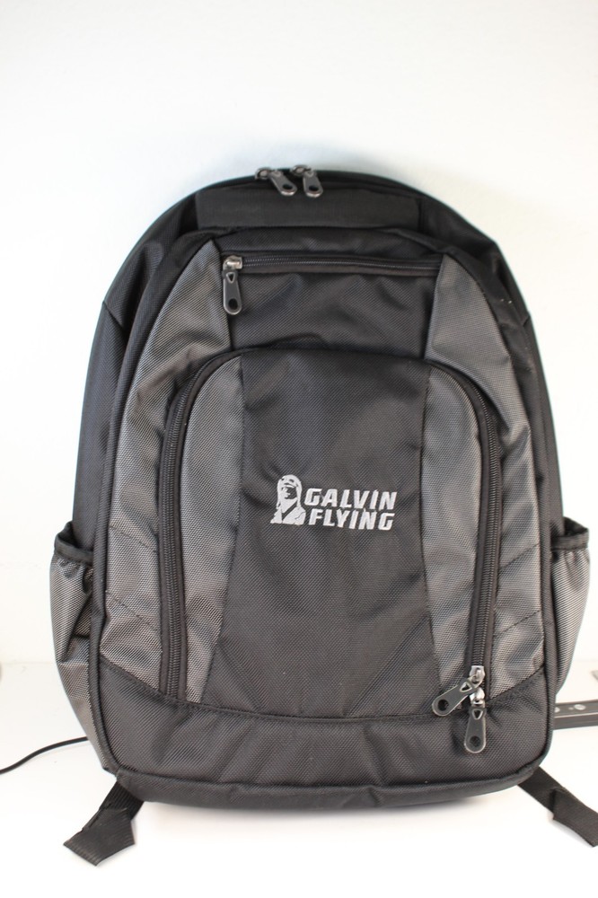 GALVIN FLYING AVIATION BLACK BACKPACK