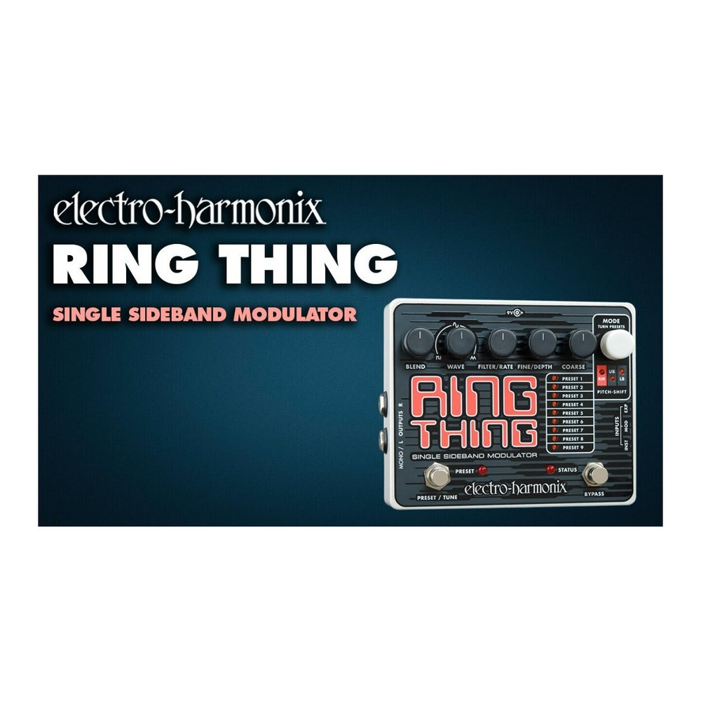 Electro Harmonix Ring Thing Single Sideband Modulator with Blend Knob Wave Knob