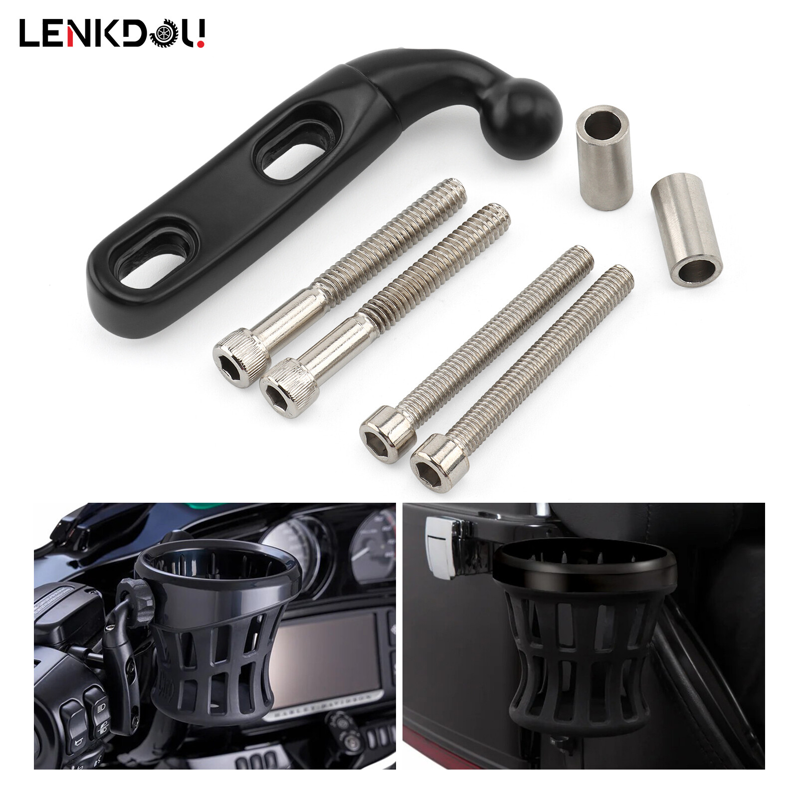 Motorcycle Drink Cup Holder For Harley Road King Electra Street Glide Trike Dyna