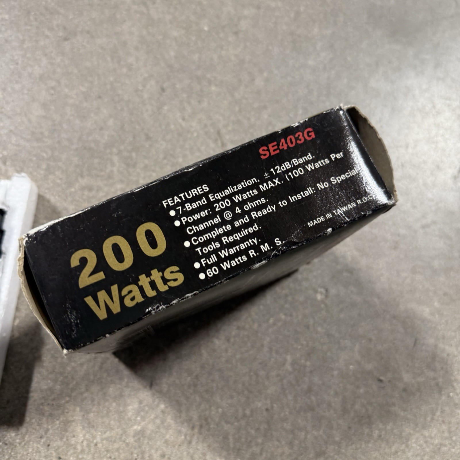 Pyramid SE403G Car Amplifier Equalizer Black Integrated Power *new Old Stock*