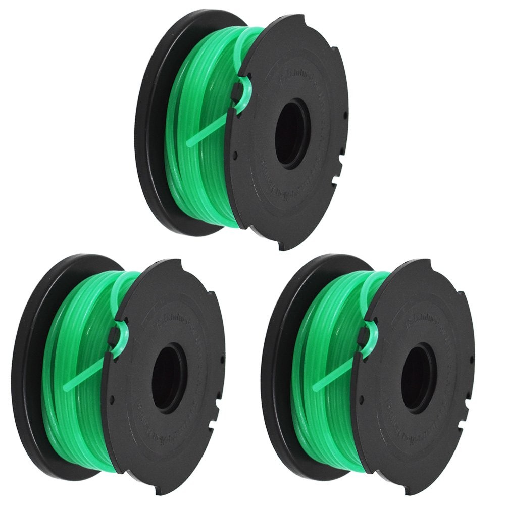3 PC SF-080 Auto Feed String Trimmer Spool Line Replacement for Black & Decker