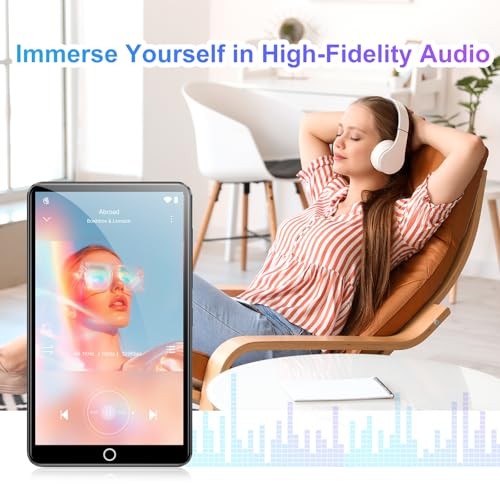 mp3 Player with Bluetooth and WiFi, 4.0IN Touchscreen Android MP3 Player 80GB