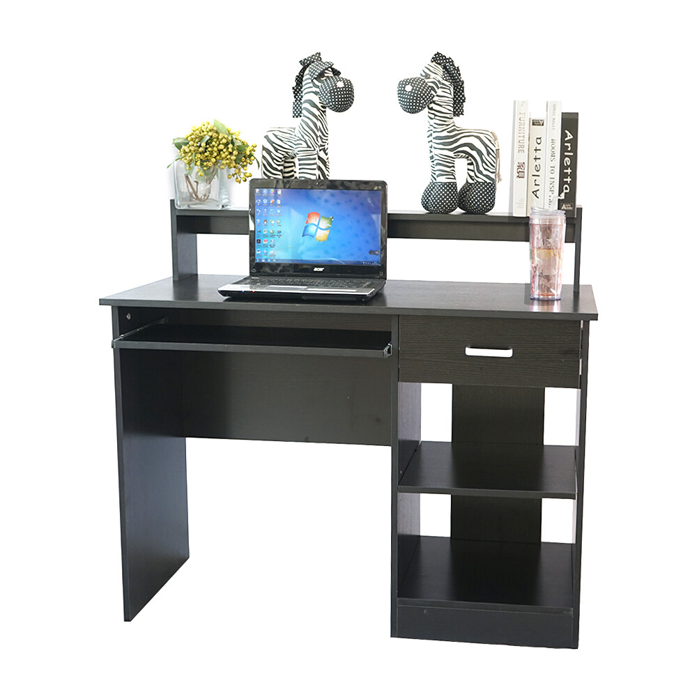 General Style Modern Chipboard Computer Desk Black