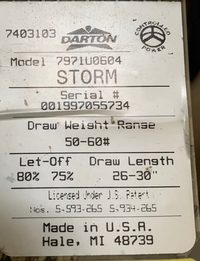 Darton Storm Compound Bow