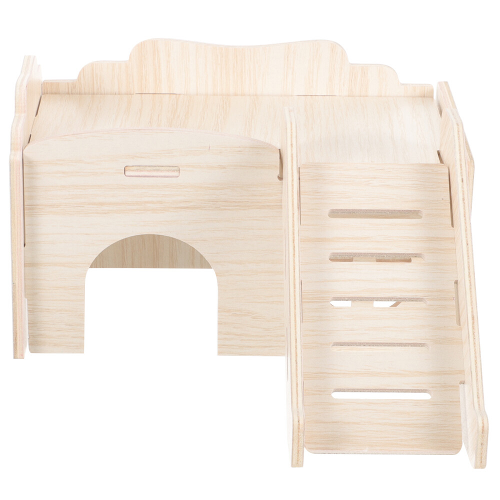 Solid Wood Hamster Sleeping Nest Climbing Frame Cozy Hideout Hides