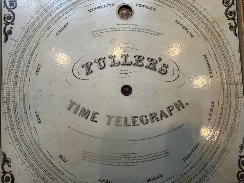 Antique Fuller's Computing Time Telegraph / Palmers Computing Scale @ 1847