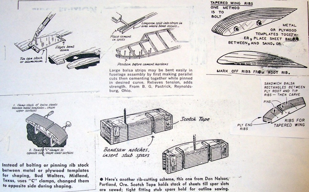 WANDERER PLAN + CONSTRUCTION & POWER POD ARTICLES for 72" RC Model Sailplane