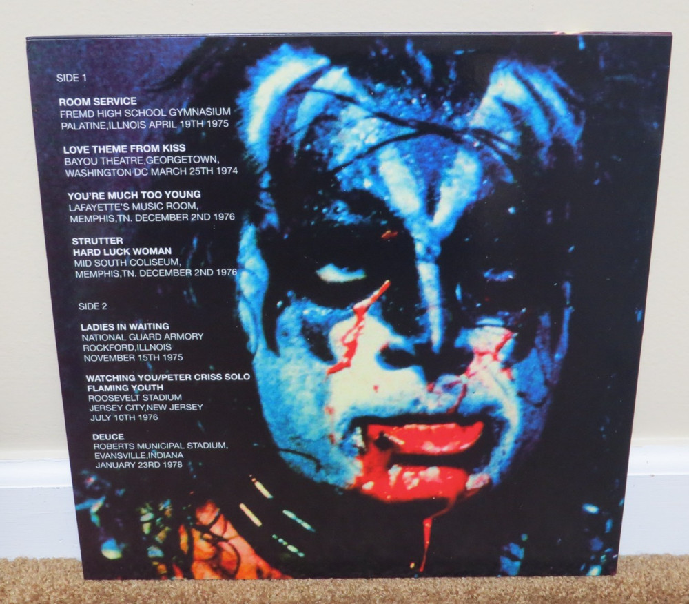 KISS DIAMONDS IN THE DUST PURPLE SPARKLE VINYL RECORD