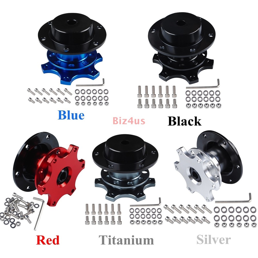 Universal Car Steering Wheel Quick Release Hub Racing Adapter Snap Off Boss Kit