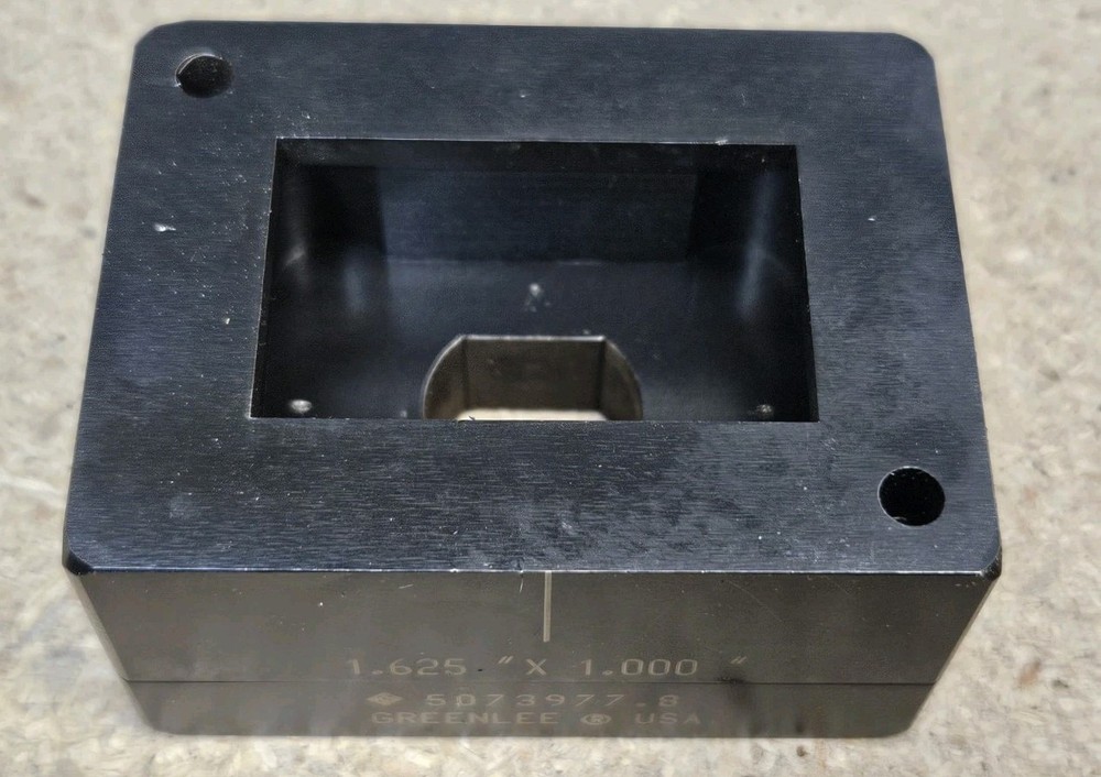 Greenlee No. rectangular punch 1" x 1.625" - U.S.A. made - rectangle