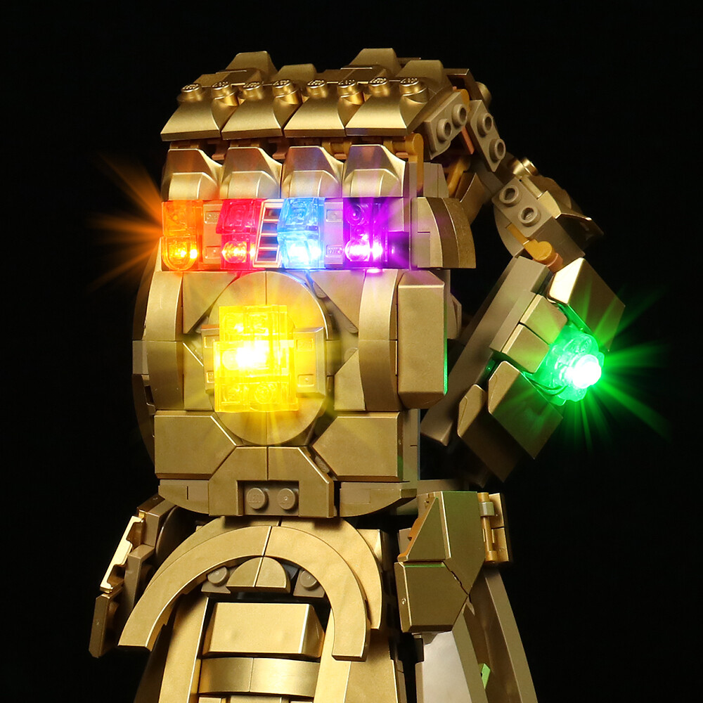 BrickBling LED Light Kit for LEGO Infinity Gauntlet 76191 (Standard Version)