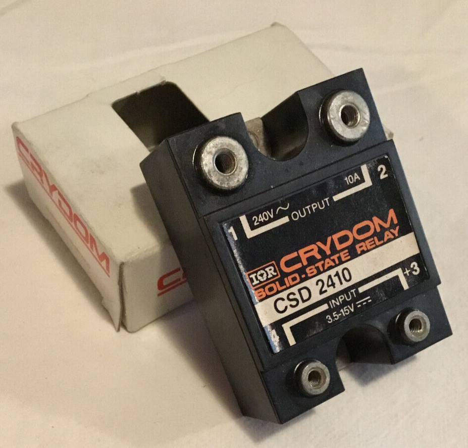 Crydom CSD2410 Solid-State Relay 240VAC 10A Output, 3.5-15VDC Input (No Screws)